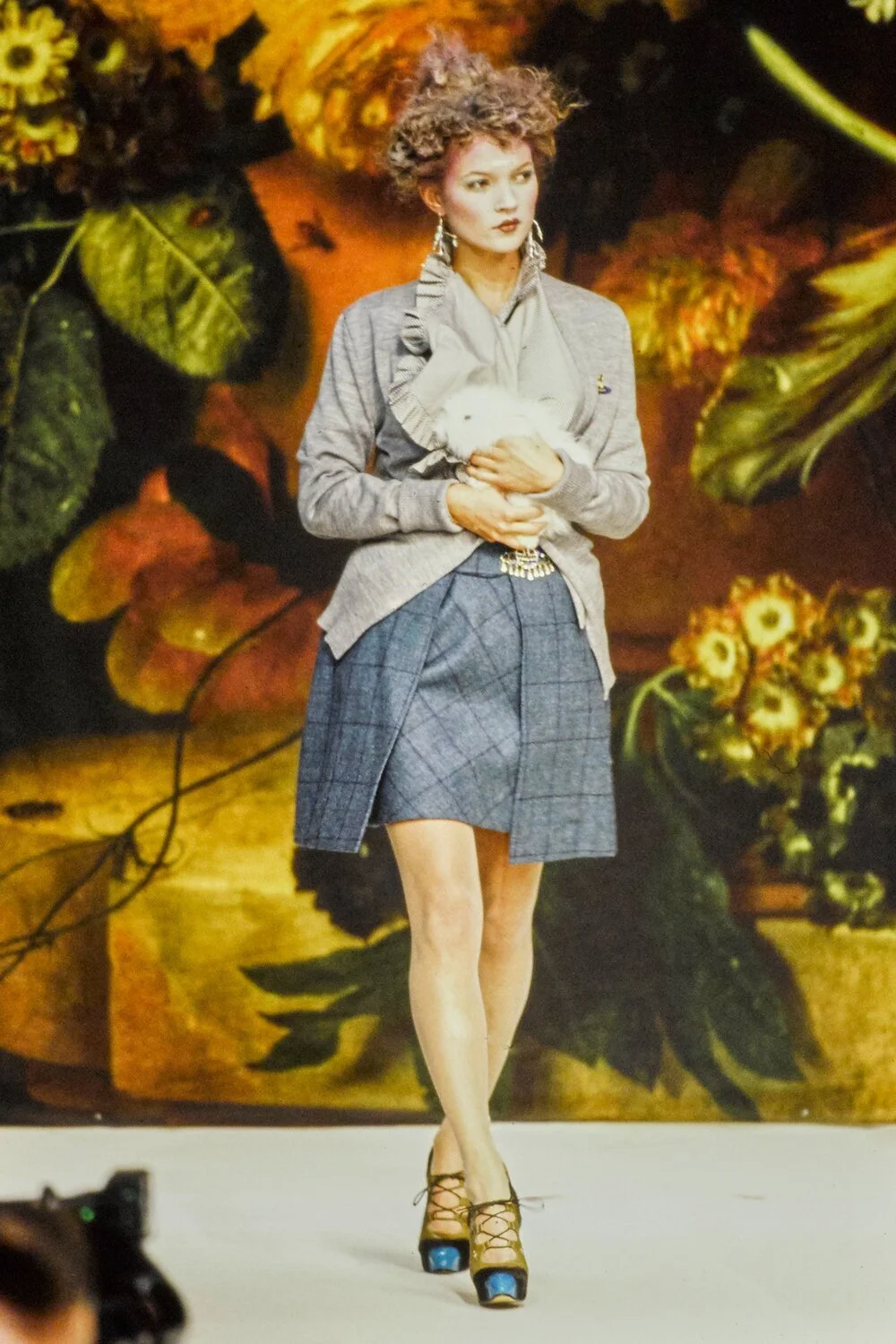 Vivienne Westwood F/W 1995 satin hip panel skirt — JAMES VELORIA